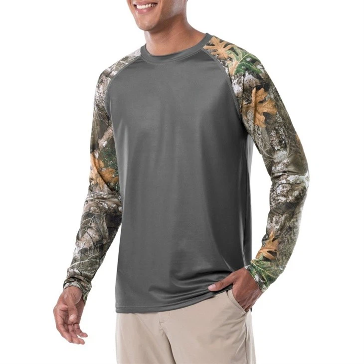 Oem Manufacturer Outdoor Hunting Uv Protection Breathable Cooling Long Sleeve Hooded Fishing Shirt